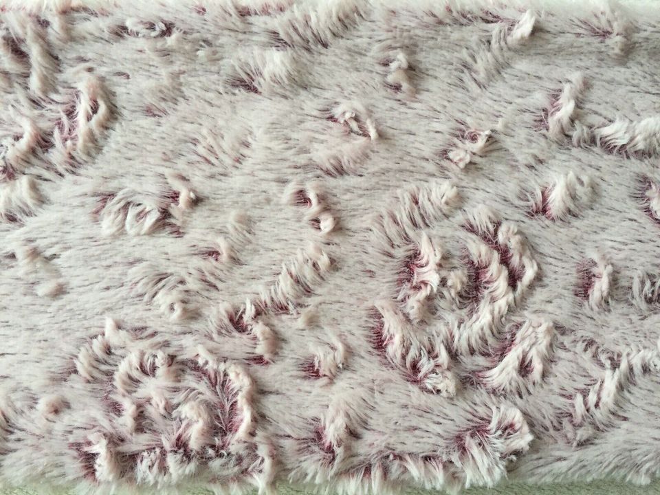 Loop Faux Fur Fellimitat 142 x 19 cm Rundschal rosè/bordeaux NEU in Köln