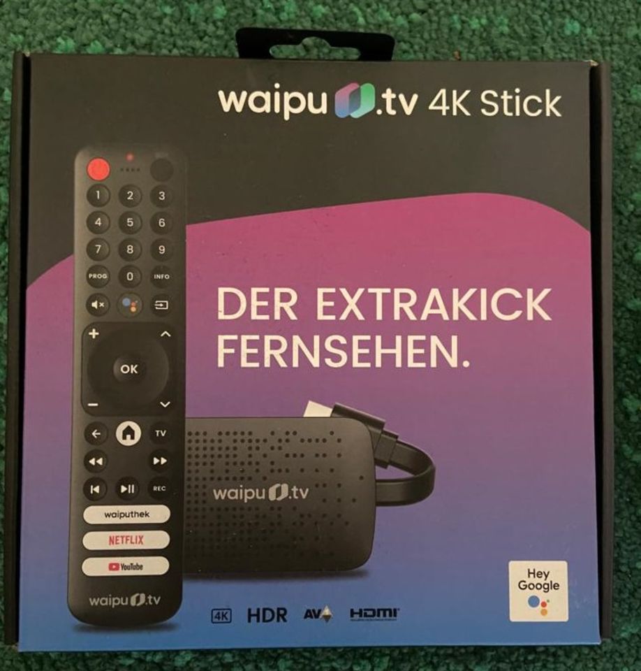 NEU WAIPU.TV 4K Stick + Fernbedienung Streaming Stick, Schwarz in Stuttgart