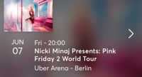 Nicki Minaj Ticket Berlin 07.06.24 Berlin - Reinickendorf Vorschau