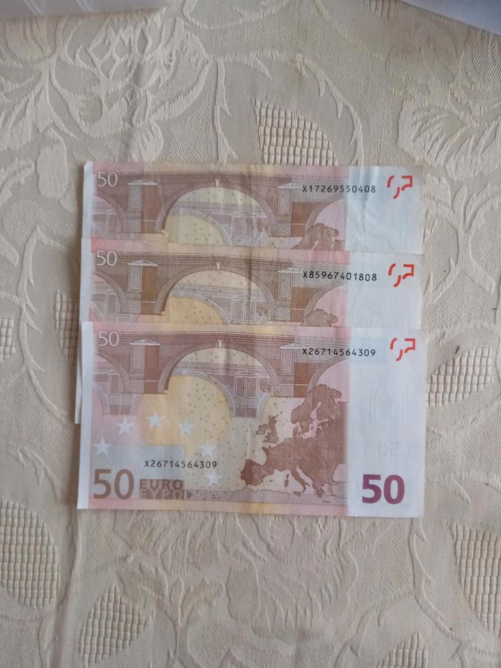 50 Euro Scheine alte Serie 2002 in Dresden