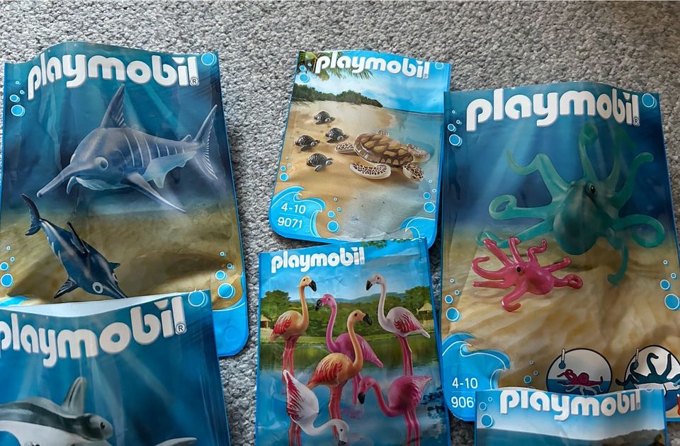 PLAYMOBIL Meeresaquarium 9060 + 12 Zusatzsets Shop Tiere Becken in Dortmund