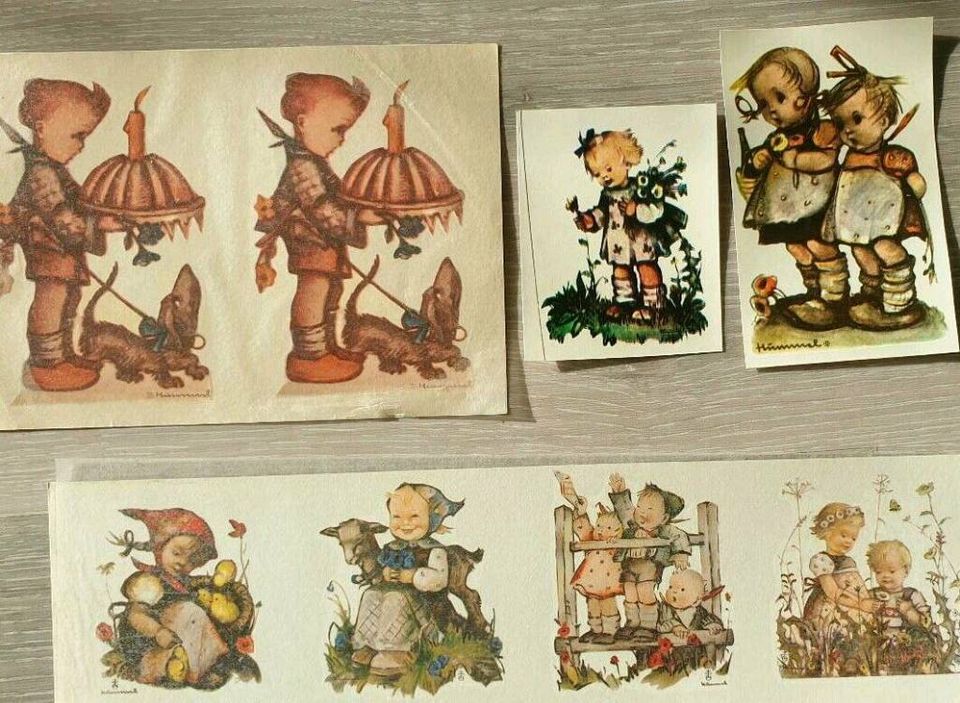 Riesige Sammlung Abziehbilder Hummelfiguren usw.günstig abzugebe in Berngau