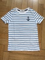 H&M T-Shirt Marine Blau Weiss Grösse 134-140 8-10 Jahre Hessen - Wiesbaden Vorschau