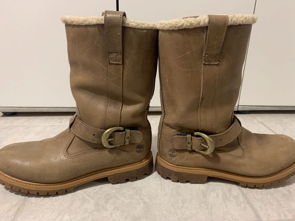 Timberland Boots gefüttert Braun 39 in München