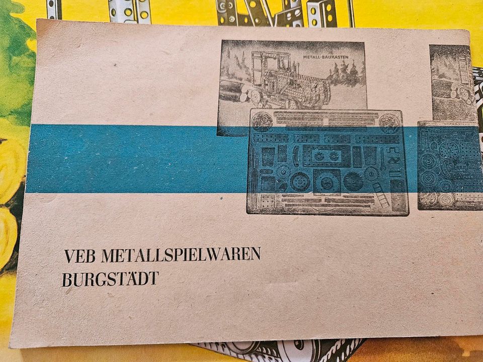 Metallbaukasten 2 OVP Anleitung DDR VEB Burgstädt in Melle