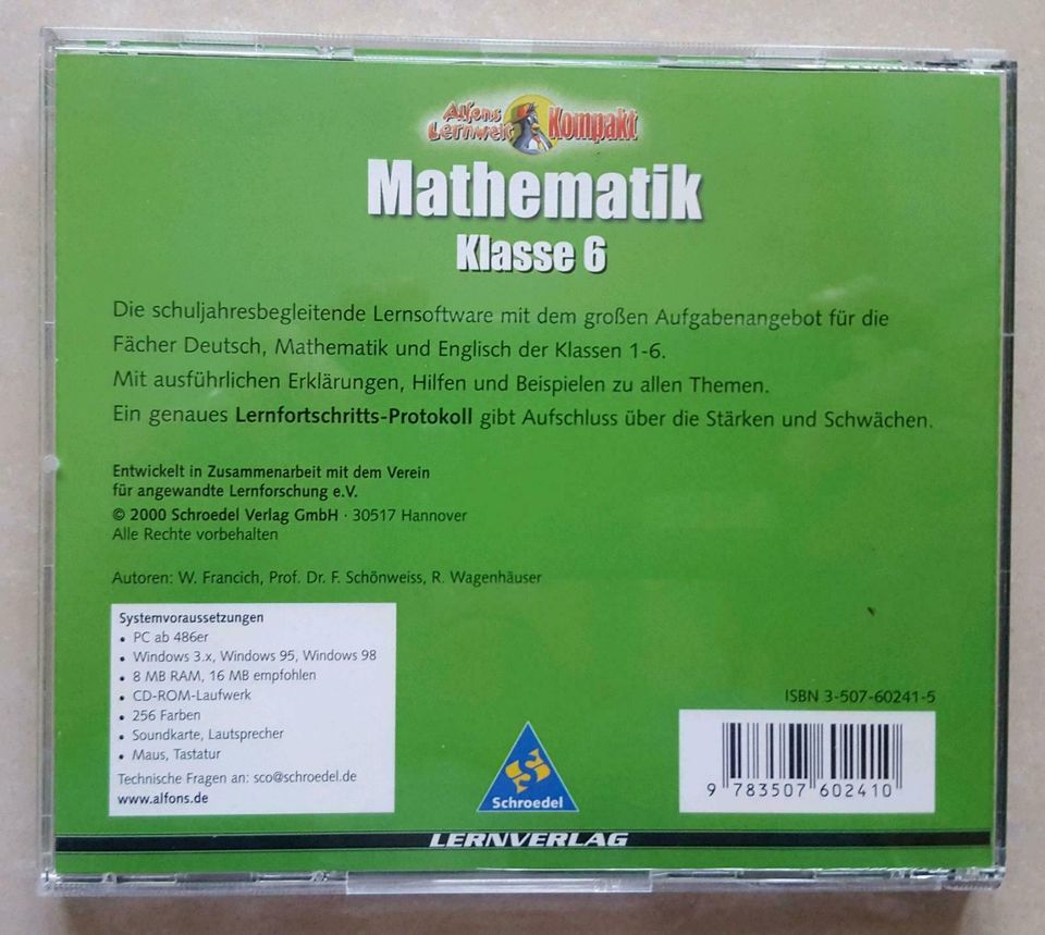 Lernsoftware Mathematik 6. Klasse - Schroedel Lernverlag in Neu-Anspach