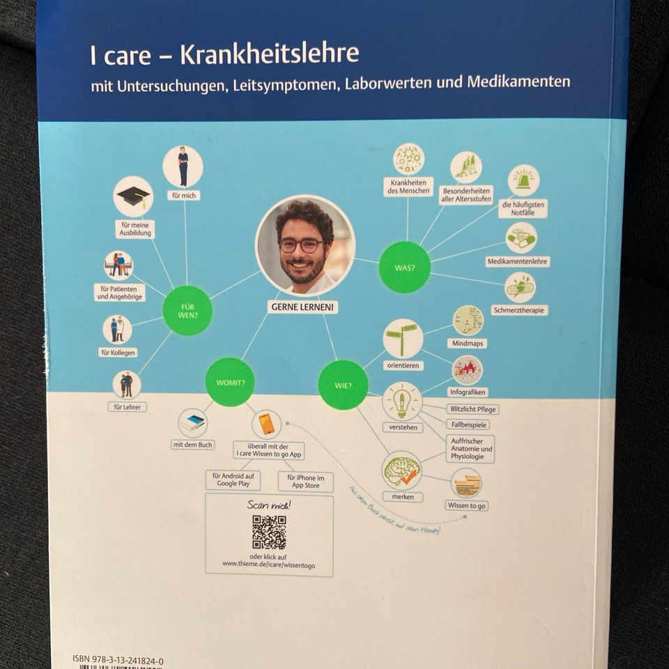 I Care Krankheitslehre Thieme 2. Auflage Anatomie Pflege Buch in Bernburg (Saale)