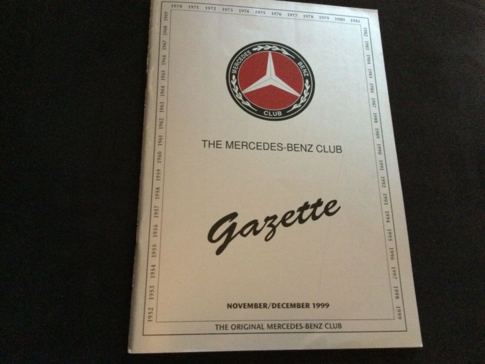 Mercedes Benz Club Gazette Zeitschrift Zeitung 1999 in Kiel