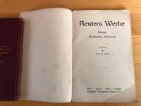 Plattdeutsches Wörterbuch als Beilage zu Reuters Werken Thüringen - Mühlhausen Vorschau