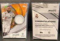 Topps UCL. Benzema Karim Relic 10/25 (Patch) Rheinland-Pfalz - Kirn Vorschau