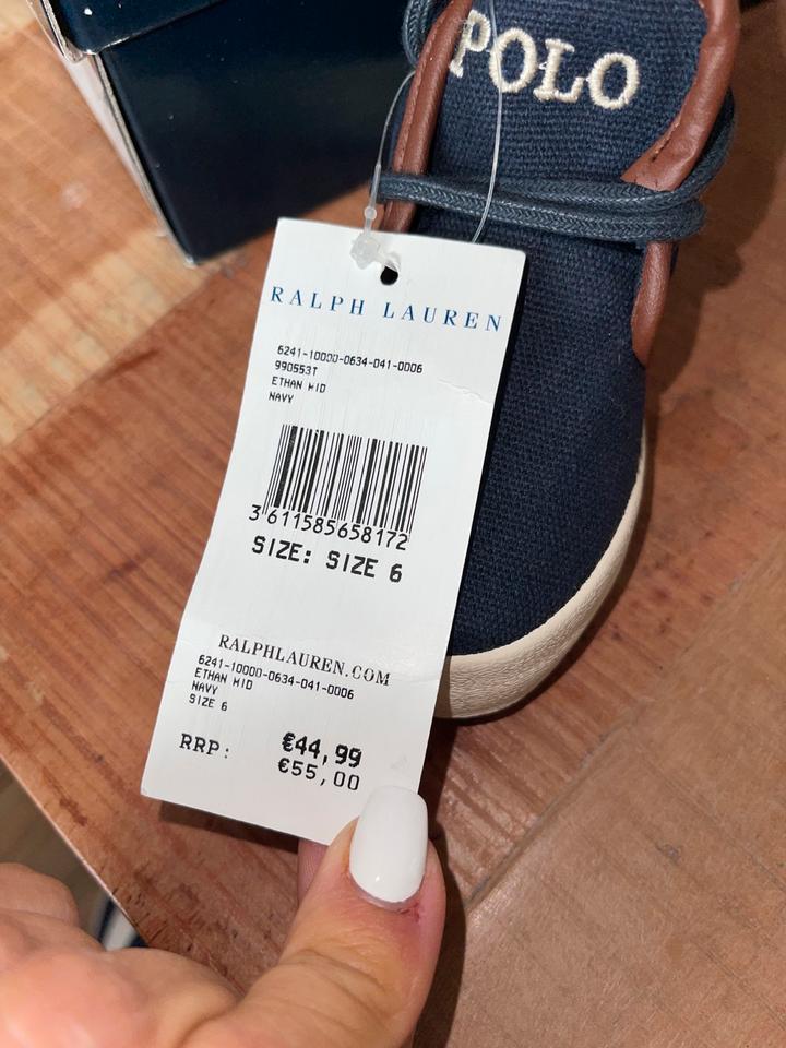 Coole Sneakers blau braun neu von Ralph Lauren in Größe 22 in Seeblick