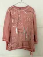 Soccx  Langarmshirt rosa Silber Gr. L 40 Hessen - Fuldatal Vorschau
