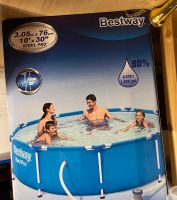 Bestway Pool 3,05m Durchmesser 76 cm Tiefe inklusive Zubehör Nordrhein-Westfalen - Mönchengladbach Vorschau