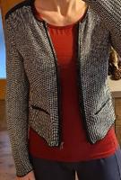 H&M Jäckchen Blazer Strick schwarz weiss weiß Gr. XS/S 34/36 Niedersachsen - Ritterhude Vorschau