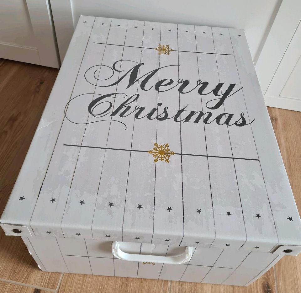 Weihnachtsaufbewahrungsbox Karton Box für Deko in Erlensee