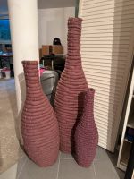 3 tolle Vasen mit Stoff bezogen *einwandfreier Zustand* Nordrhein-Westfalen - Leopoldshöhe Vorschau