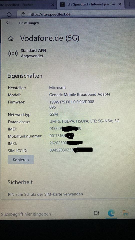 5G USB Modem M.2 mit SIM-Karte in Nürnberg (Mittelfr)