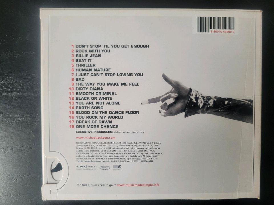 Michael Jackson Album CD One in Freiburg im Breisgau