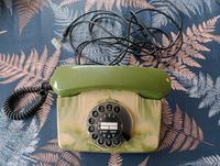 Rarität grünes marmoriertes Wählscheibentelefon Telefon Schleswig-Holstein - Flintbek Vorschau