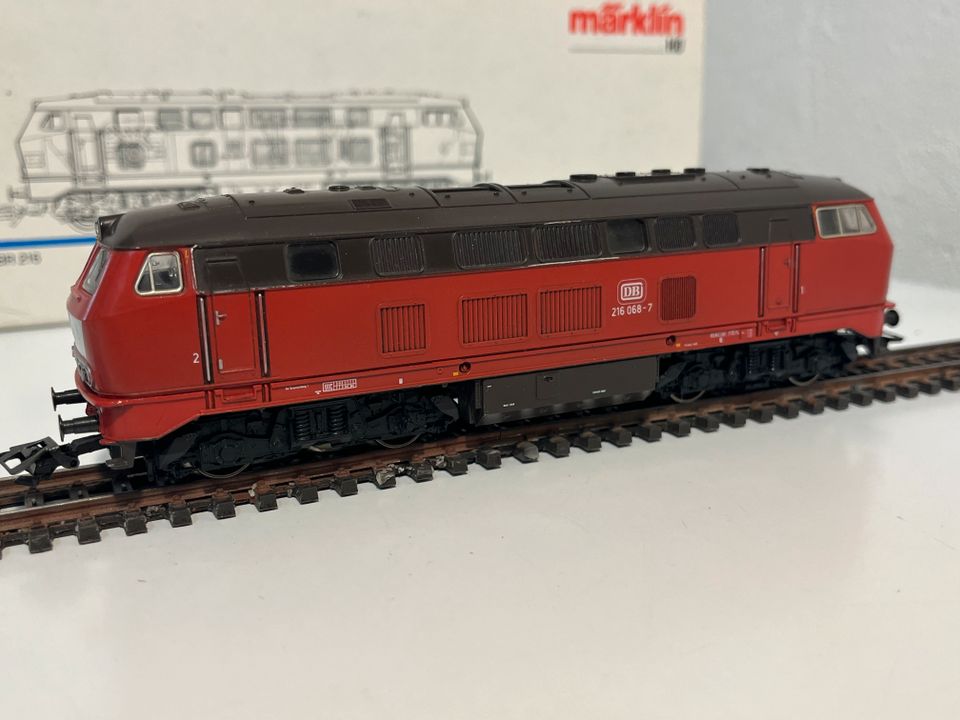 Märklin H0 3373 Diesellok 216 068-7 neues DB Logo Analog OVP in Neuwied