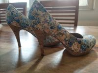 Pumps High Heels 39 Blumen Schuhe Vintage Kork Aachen - Laurensberg Vorschau