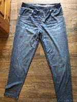 Leggings lang Jeans Optik Gr.3 XL (50/52/54) schwarz blau Niedersachsen - Holzminden Vorschau