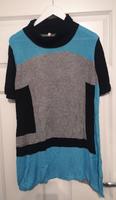 Sheego Longshirt T-Shirt XL Neuwertig 44 46 grau blau Rolli Niedersachsen - Moormerland Vorschau