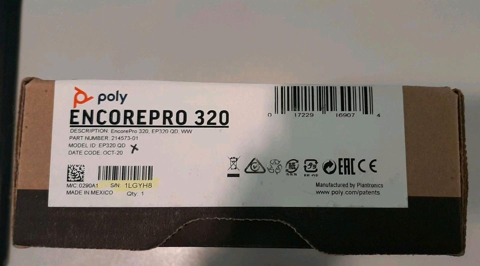 Headset NEU poly encorepro 320 QD in Deißlingen