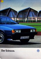 VW Scirocco Prospekt 08/1985 Dresden - Reick Vorschau