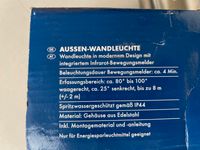 Außenwandleuchte mit Bewegungssensor, NEU, mit Montageanleitung Baden-Württemberg - Allmendingen Vorschau