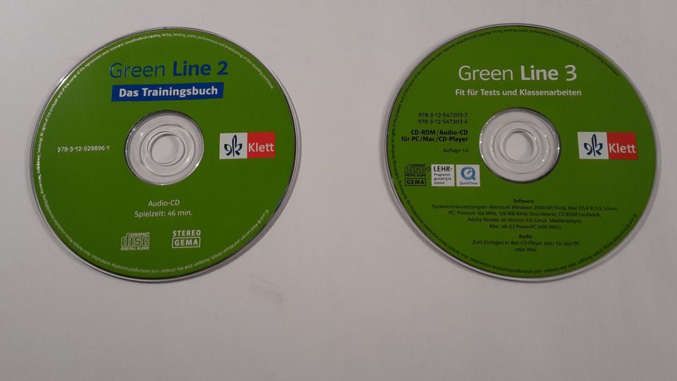 Green Line 2 + 3 Englisch, Audio CD + CD-ROM, Training +Tests in Hesel