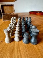 Antike Handarbeit Holz Schachfiguren Bayern - Buchloe Vorschau