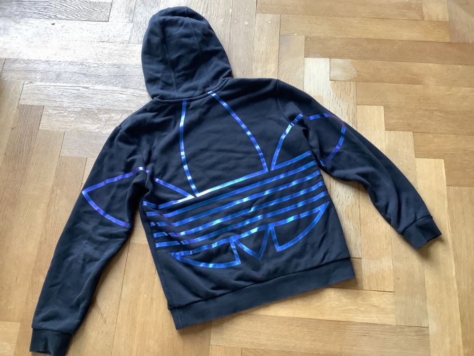 Mega cooler adidas Hoodie schwarz Gr.152 11-12Y Top in Lichtenfels