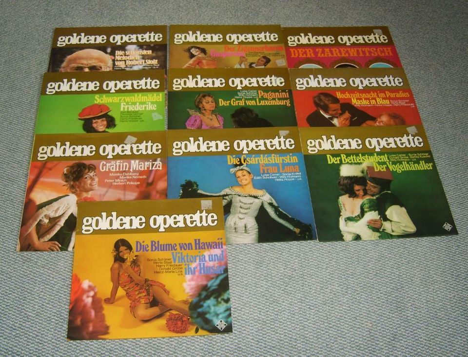 Goldene Operette Schallplatte LP Vinyl Sammlung Stückpreis in Röthenbach