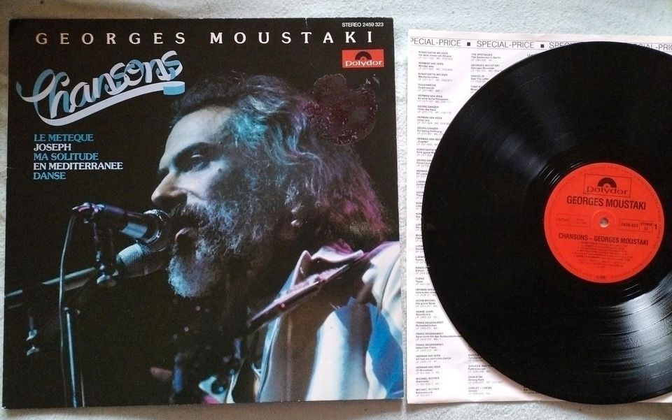 Georges Moustaki,, Chansons,, Album, Schallplatte, LP in Aken