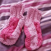 Tolle PantoffelSocken selbst gemacht Nordrhein-Westfalen - Castrop-Rauxel Vorschau