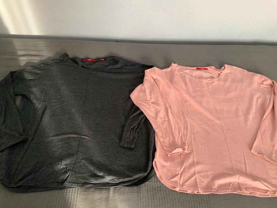 S. Oliver Shirtpullover grau oder rosa 42 Viskose wie neu in Gütersloh