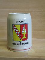 Bierkrug Steingut Heilsbronn Wappen Ansbach 0,5 l Bayern - Ansbach Vorschau