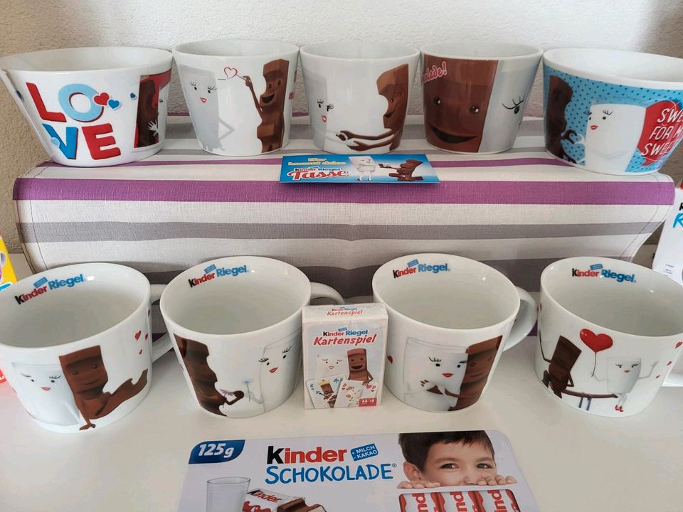Sammler Sammlung Tassen Schüsseln Kinderriegel Kinderschokolade in Zörbig