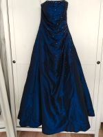 Abendkleid/Ballkleid Satin mit Perlen dunkelblau Hessen - Gießen Vorschau