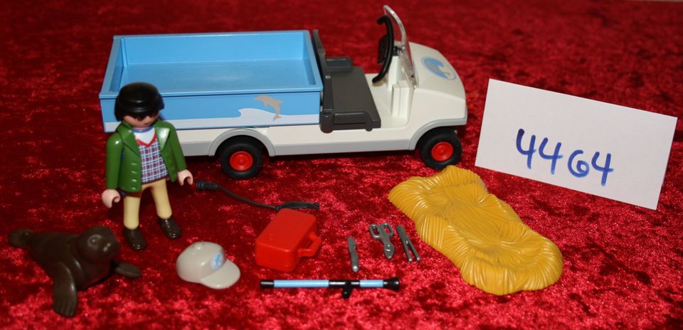 Playmobil 4464-Tierpark-Fahrzeug + 4345-Tierärztin mit Auto in Bremen