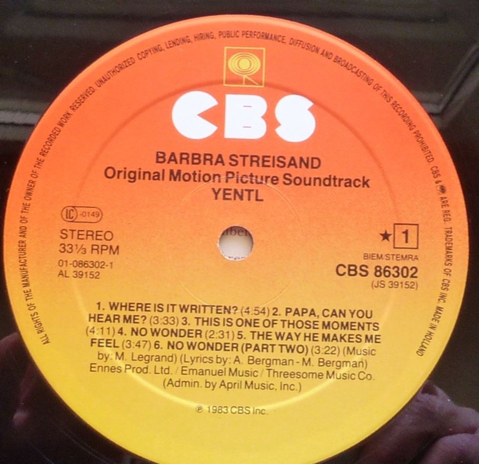 Barbra Streisand - Yentl - LP Vinyl in Obertshausen