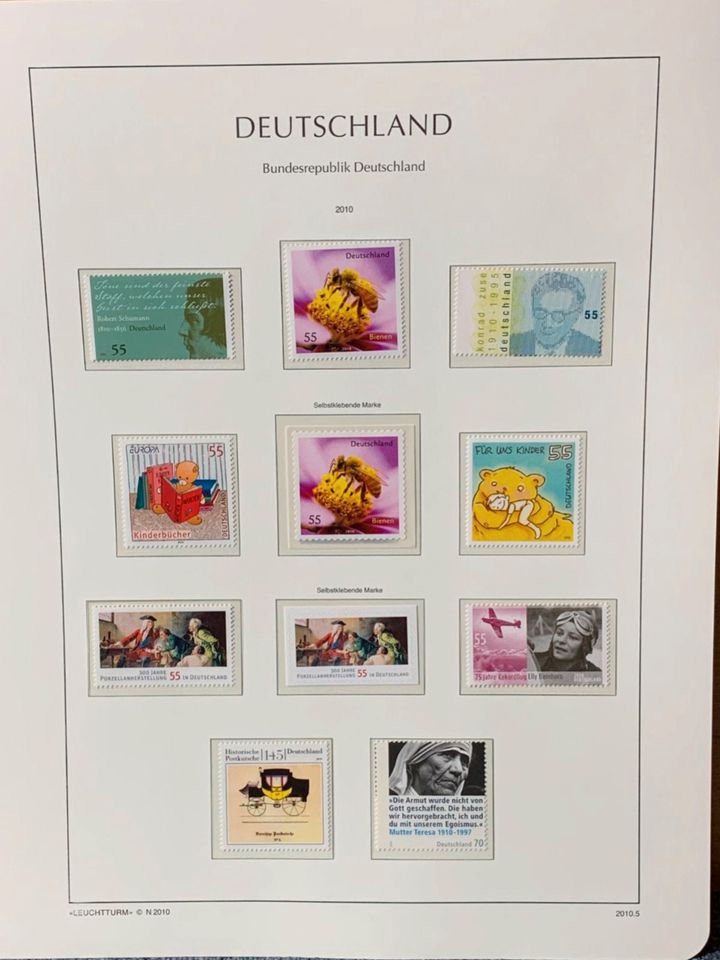 Briefmarkenalbum Deutschland 2008 - 2010 (Leuchtturm) in Eschborn