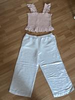 Leinenhose  Rüschchentop  Gtösse 46 H&M. West - Sossenheim Vorschau