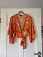 Bluse - Orange - bunt - 40 - Primark - Wickelbluse Mülheim - Köln Flittard Vorschau