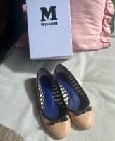 Orig. Missoni Two-Tone Leder Ballerinas Beige Schwarz Gold + Box Eimsbüttel - Hamburg Rotherbaum Vorschau