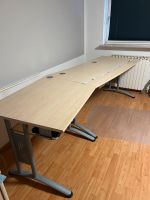 Schreibtisch Ahorn mit Metallfüßen  und zusätzlicher Eckplatte Nordrhein-Westfalen - Paderborn Vorschau