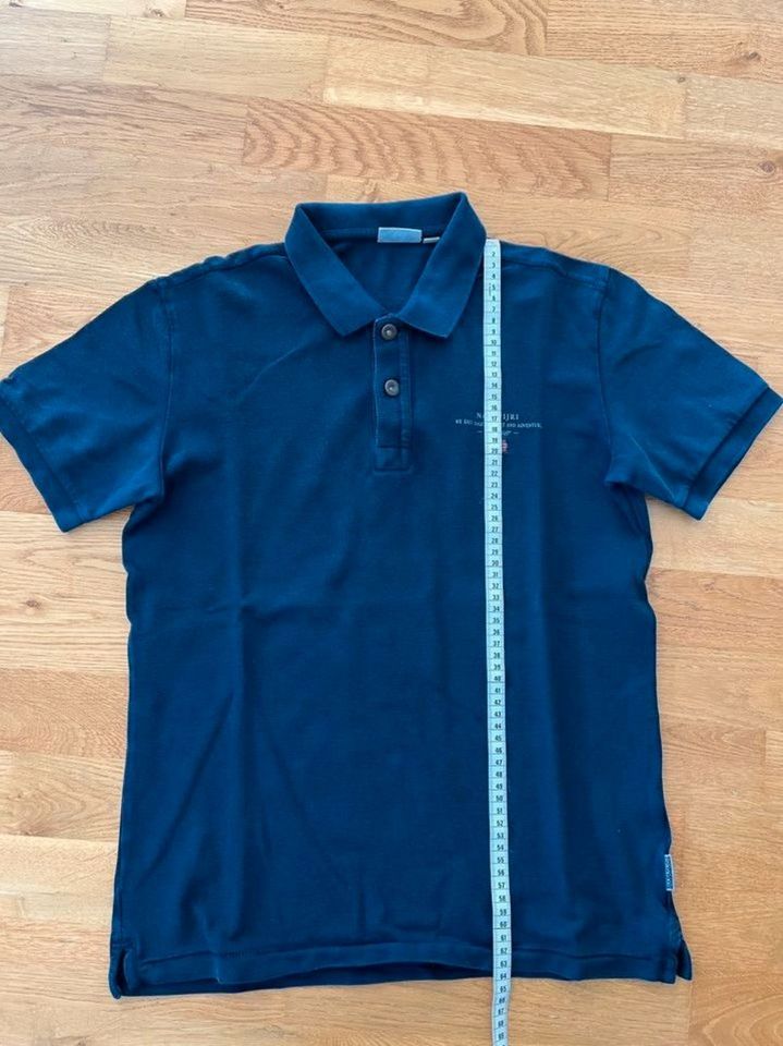 3 x Polo-Shirts Napapijri in weiß, khaki, blau (Gr. S) – TOP! in Vaterstetten