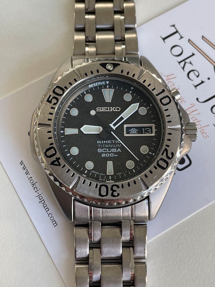 Vintage Seiko AGS 5M63-0B40 Titanium Diver Grey Ghost aus 1997 in Stuttgart