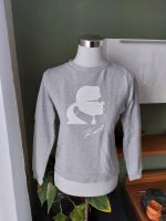 Karl Lagerfeld Pullover hellgrau Aufdruck Sweater Baumwolle Nordrhein-Westfalen - Goch Vorschau